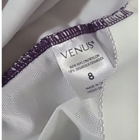 VENUS Swimwear Slimming One Piece Haulter Skirted Bathingsuit Women's Size 8 - Picture 5 of 5